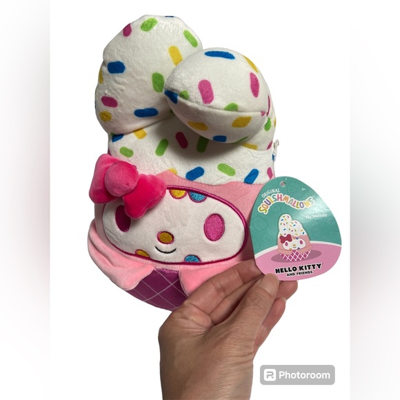 Squishmallows Hello Kitty My Melody Kaiju Plush 10" Tall Sanrio Kellytoy 2023 - Picture 7 of 11